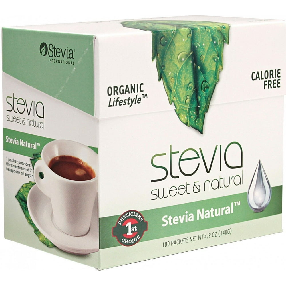 Stevia International Natural Stevia Powder, 100 Ct