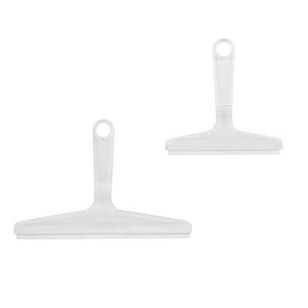 Spectrum Diversified 12 Inch Shower Squeegee with Suction Hook, Clear