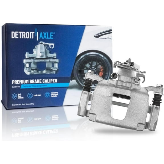Detroit Axle - Rear Right Brake Caliper for Dodge Grand Caravan Chrysler Town & Country Routan Ram C/V [with Heavy Duty Brakes], Passenger Side Brake Caliper with Bracket Replacement