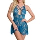 thumbnail image 1 of VISgogo Mujer Lencería Sexy Falda con Tirantes con Botones, Encaje Cruzado Pecho Hueco Ropa de Verano VISgogo moda, 1 of 7