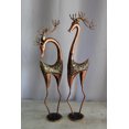 thumbnail image 2 of Thin Iron Metal Deer Pair, Elegant and Graceful Decor Set 11" x 11" x 32"H, 2 of 11