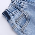 thumbnail image 3 of OGLCCG 2 Pack Girls Jean Shorts Kids High Waist Athletic Denim Shorts with Pockets Summer Casual Straight Leg Shorts for Teen Girl 3-15 Years, 3 of 8
