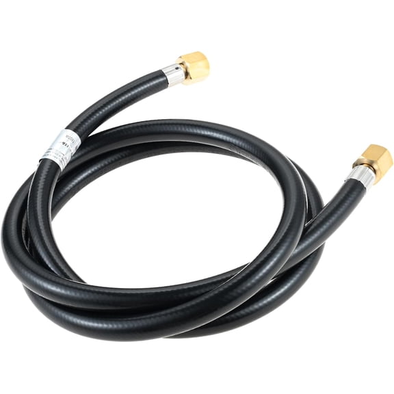 Gohantee 5 Feet Propane GANGZI Extension Assembly with 3/8" Female Flare Fittings, Gas Line GANGZI Quick Connect for Gas Grill, RV, Propane Tank, Heater, Fire Pit and More