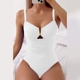 thumbnail image 4 of Long Sleeve Monokini for Women Performance Surfing Swimsuit Sun Protection Rash Guard Beach Holiday Athletic Swimwear for Women, 4 of 7