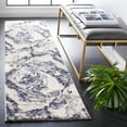 thumbnail image 2 of SAFAVIEH Petra Carmella Abstract Runner Rug, Ivory/Blue, 2'3" x 8', 2 of 8