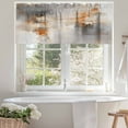 thumbnail image 4 of Abstract Oil Painting Valances for Windows, 42 x 12in, Beige Grey Gradient Watercolor Modern Art Rod Pocket Kitchen Valance Curtain Light Filtering Window Treatments for Living Room Bedroom, 1 Panel, 4 of 7