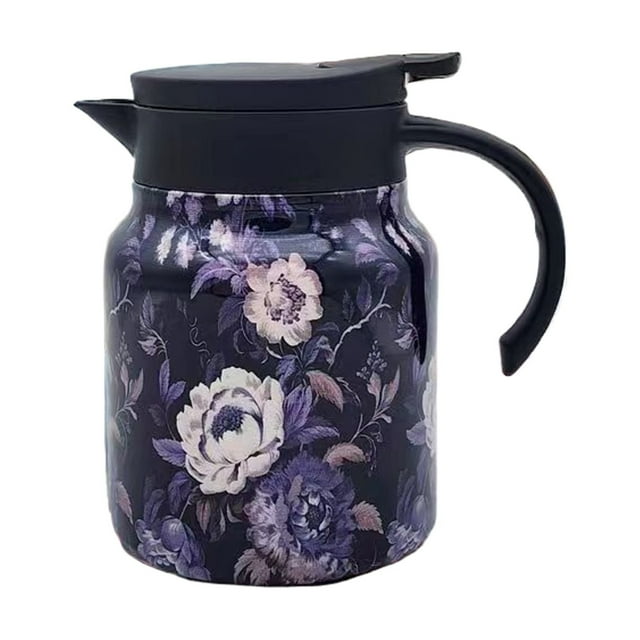 Tea Kettle with Infuser Ikeay Vintage Floral Insulated Teapot: Keep Tea Toasty for Hours with 316 Stainless Steel Magic, One-Handed Pour, And Leaf-Separating Filter for Stress-Free Sipping Glass
