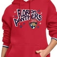 thumbnail image 3 of Women's Starter Red Florida Panthers Fireworks Fleece Hoodie, 3 of 3
