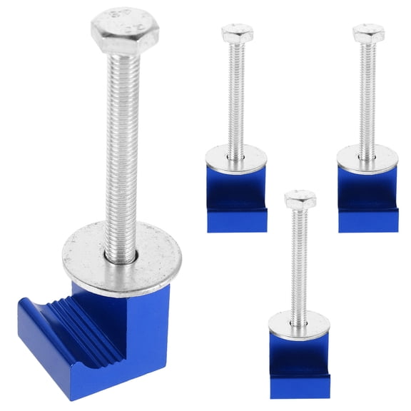 OULII 4Pcs Blue Truck Toolbox Clamp Mounting Kit Durable Tool Box Accessories
