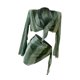 thumbnail image 4 of Conjunto de bikini para mujer con cuello halter y copa acolchada, traje de baño para viajes y vacaciones. M, 4 of 9