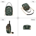 thumbnail image 3 of FORMRS Crossbody Bag for Women Quilted Travel Shoulder Cell Phone Purse with Chain Strap Handbag, Beige Christmas Trees, 3 of 7
