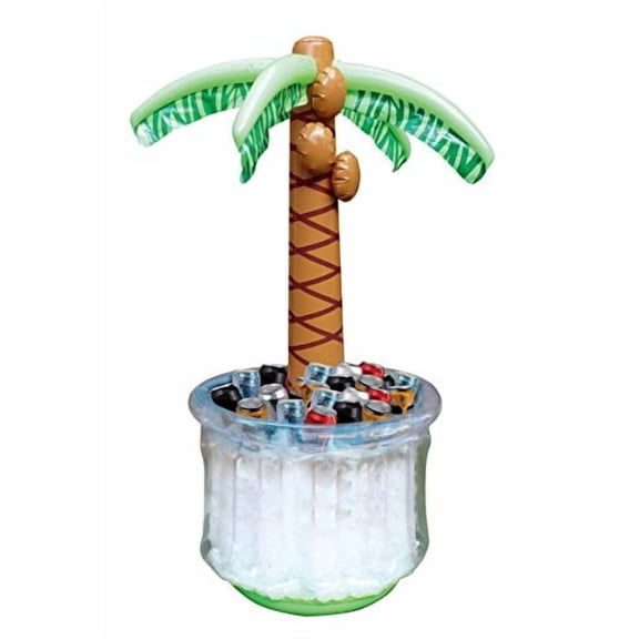 Joyin 100 Can Inflatable Palm Tree Ice Chest Water Cooler with Repair Patch, Multicolor