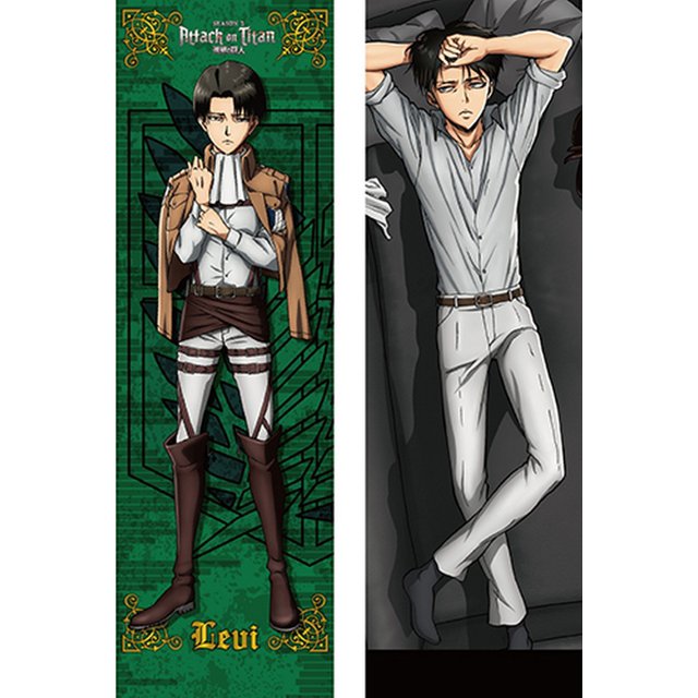 Attack On Titan Season 2 Levi Body Pillow Case