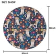 thumbnail image 6 of Beagle Dog Dog and Pioneer Flower Round Tablecloth 60"x60",Wrinkle Wipeable Table Cloth for Kitchen Dining Room Picnic Patio Party, 6 of 6