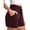 #2043:1 Pack, Wine Red, variant on Cadmus Women's 9'' Bermuda Shorts Casual Loose Comfy Drawstring Athletic Shorts with Pockets,Black,Large
