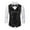 Black, variant on GHSOHS Mens Sequins Vest and Necktie Sparkling Double Button Vest Wedding Formal V-neck Shiny Waistcoat Bowtie Set Prom Party Tuxedo S