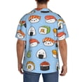 thumbnail image 3 of Kdxio Men'S Hawaiian Shirt For Men Short Sleeve Shirt Kawaii Sushi (2) Summer Casual Holiday Beach Button Down T-Shirts, 3 of 5