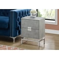 thumbnail image 4 of Contemporary Home Living 23.5" Storm Gray and Silver Contemporary Rectangular Accent Table, 4 of 4