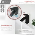 thumbnail image 4 of Stylish Sabana Ht 7" Single Handle Matte Black Bathroom Faucet B-109N, 4 of 12