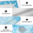 thumbnail image 5 of Blue Ombre Coastal Outdoor Rug 3x5 Ft, Non Slip Washable Area Rug, Sea Nautical Summer Beach Starfish Coral Patio Rugs Carpet Runner, Large Floor Mat for Indoor/Outdoor Deck Porch Camping, 5 of 8