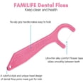 thumbnail image 5 of FAMILIFE Dental Floss Picks, 200 Picks Kids flossers Toddler Threaders Children Unwaxed Unflavored Fluoride Free Dental Floss Child Kid Flossing Sticks with Travel Cases, 5 of 5
