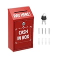 thumbnail image 2 of Outdor Metal With Secure Lock For Storage Steel Bank For Retail And Home Use Portable Container For Bills And, 2 of 6