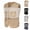 Beige, variant on Men's Fishing Vest with Multi Pockets Cargo Vest Jacket Multi Pockets for Summer Travel Outdoor Work Photo Cargo Fly Summer Vest Beige L by Awwp