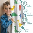 thumbnail image 3 of Blackout Kids Curtains,White Cartoon Dinosaurs Figures Pattern Childrens Insulated Curtains Set Of 2,Bedroom Essentials,Toddler Room Decor 52"x84", 3 of 5
