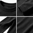 thumbnail image 6 of Fabrcox Shirt Long Sleeve Men Crew Neck Raglan Shirt Men Lightweight Breathable Sun Protection Outdoor Sports Men Workout Shirts Black XXL, 6 of 7