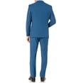 thumbnail image 7 of Caravelli Men's 600584 Slim Fit Textured Top 3-Piece sit Suit - Electric Blue - 52L, 7 of 7