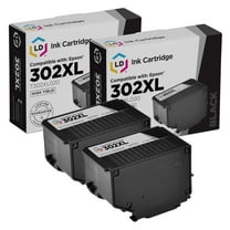 LD Products Compatible Replacement for Epson 302XL T302XL020 Black Ink 2PK Expression XP-6000
