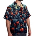 thumbnail image 2 of Love Men's Casual Printed Button Down Short Sleeve Beach Shirts, 2 of 6