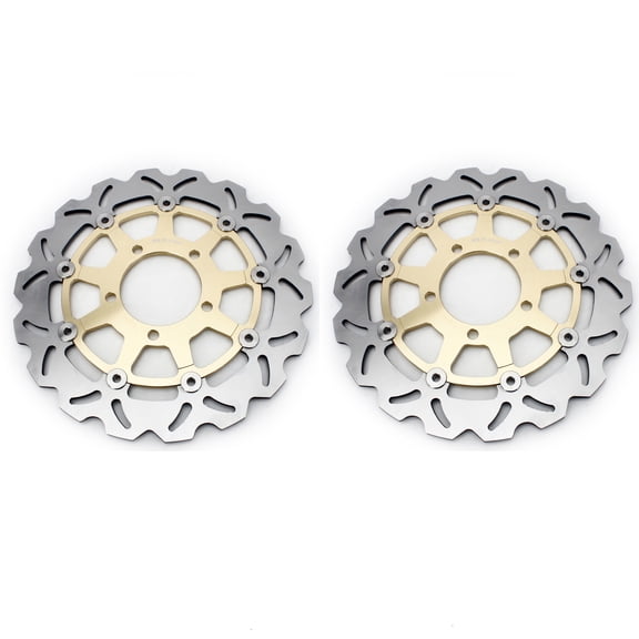 1Pair Front Brake Discs Rotors for KAWASAKI ZX6R 600 07-19 ZX10R 04-07 Z 1000 07-13 Z 1000 SX 11-19 Z 750 ABS 07-12