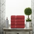 thumbnail image 3 of Superior Hymnia Egyptian Cotton Hand Towel Set, Red, 3 of 6