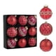 thumbnail image 1 of 9 Adornos Navideños de Bolas Brillantes, Irrompibles, de 8 cm, para Decoración Colgante Navideña, Ideales para Fiestas, Bodas y Reuniones Familiares. Rojo, 1 of 8
