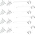 thumbnail image 1 of Clear Earrings For Sports, 400Pcs Plastic Earrings & Soft Rubber Earring Backs With 2 Organizer Box[z2622], 1 of 5