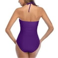 thumbnail image 3 of SEMIMAY 2023 Women's Swimsuit Cut Out Swimsuit With Waistband High Waist Front Lace Up Swimsuit, 3 of 5