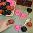 thumbnail image 3 of 24 llaveros pequeños de sombrero de vaquero en 3 colores, estilo vaquero occidental, llavero pequeño con sombrero de vaquera, llavero con colgante para bolso., 3 of 6
