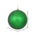 thumbnail image 2 of Vickerman 8" Green Matte Mercury Ball Ornament, 2 of 2