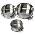 thumbnail image 4 of Stainless Steel Food and Water Bowls Coop or Crate Dogs Cats Bird, 4 of 5