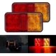 thumbnail image 1 of 2PCS LED Tail Lights Multifunctional LED Trailer Lights 12V Waterproof Parking Position Turn Signal for Truck Trailer Caravan Tractor, 1 of 5