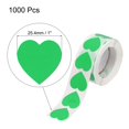 thumbnail image 2 of Uxcell Heart Shaped Sticker 1 Inch Self Adhesive Love Sticker Label for Valentine Day, Grass Green 1000 Pcs, 2 of 6