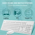 thumbnail image 3 of 2.4G LX710 Wireless Keyboard + Mouse for Desktop Computer Notebook white, 3 of 5