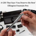 thumbnail image 3 of Set de plumas estilográficas Ellington Pens Sonata Silver, punta media, 3 of 7