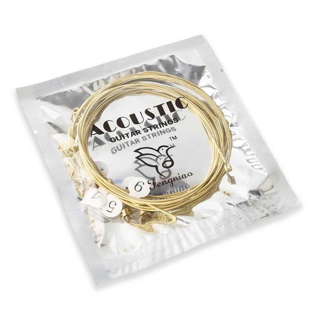 Greeniant 6 unids / set piezas de repuesto de cuerdas de guitarra popular guitarra acústica Kit de cuerdas de núcleo de cobre accesorios para Type1