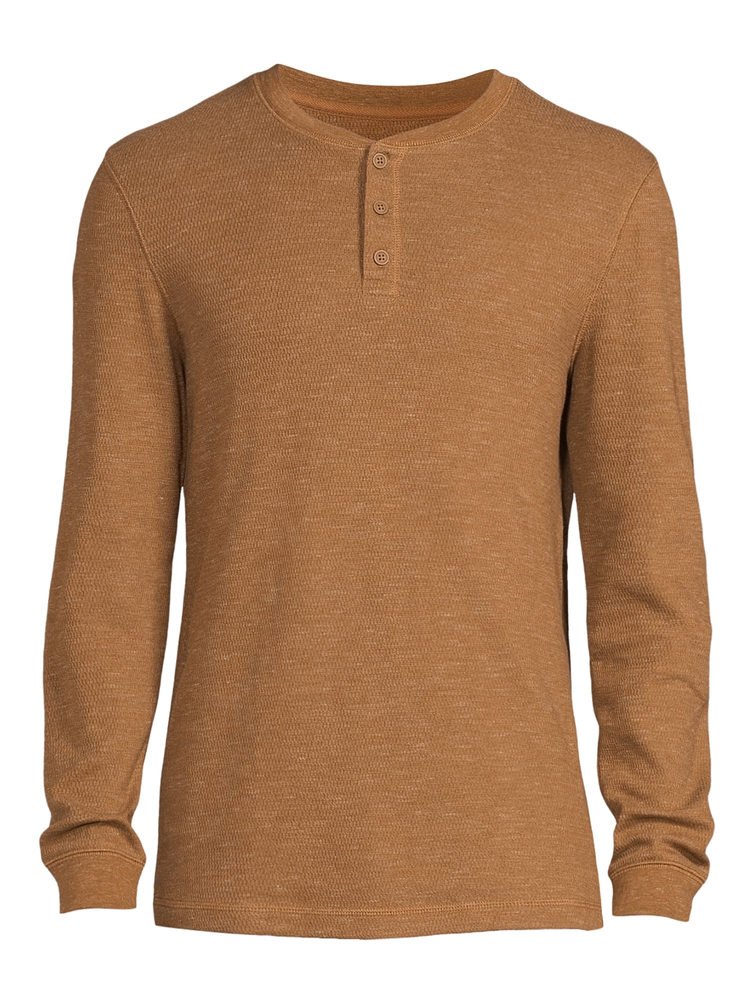 George Men's and Big Men's Long Sleeve Thermal Henley Shirt