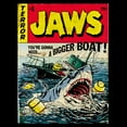thumbnail image 2 of Men's Jaws Retro Comic Book Shark  Graphic T-Shirt, 2 of 4