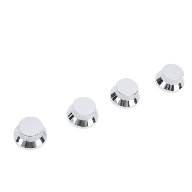 Capas De Perillas De Guitarra De Metal, Perillas De Control De Tono De Volumen De Bajo De Bajo De 4 Piezas Para Potenciómetro De Diámetro Interno De 6 Mm Para Guitarra O Bajo