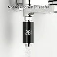 thumbnail image 2 of Baby Bath Temperature Monitor LED Display Water Power Thermometers Portable Waterproof Indicator Faucet Thermometers, 2 of 9