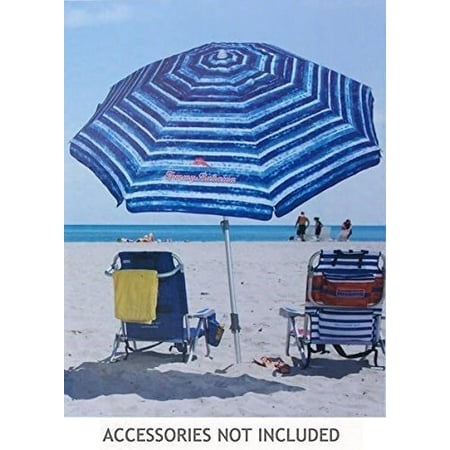 Tommy Bahama Sand Anchor 7 Feet Beach Umbrella With Tilt And Tommy Bahama Sand Anchor 7 Feet Beach Umbrella With Tilt And Telescoping Pole Blue